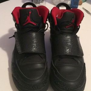 Red and black Jordan’s
